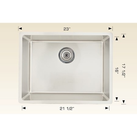 AMERICAN IMAGINATIONS Kitchen Sink, Deck Mount Mount, Stainless Steel Finish AI-27686